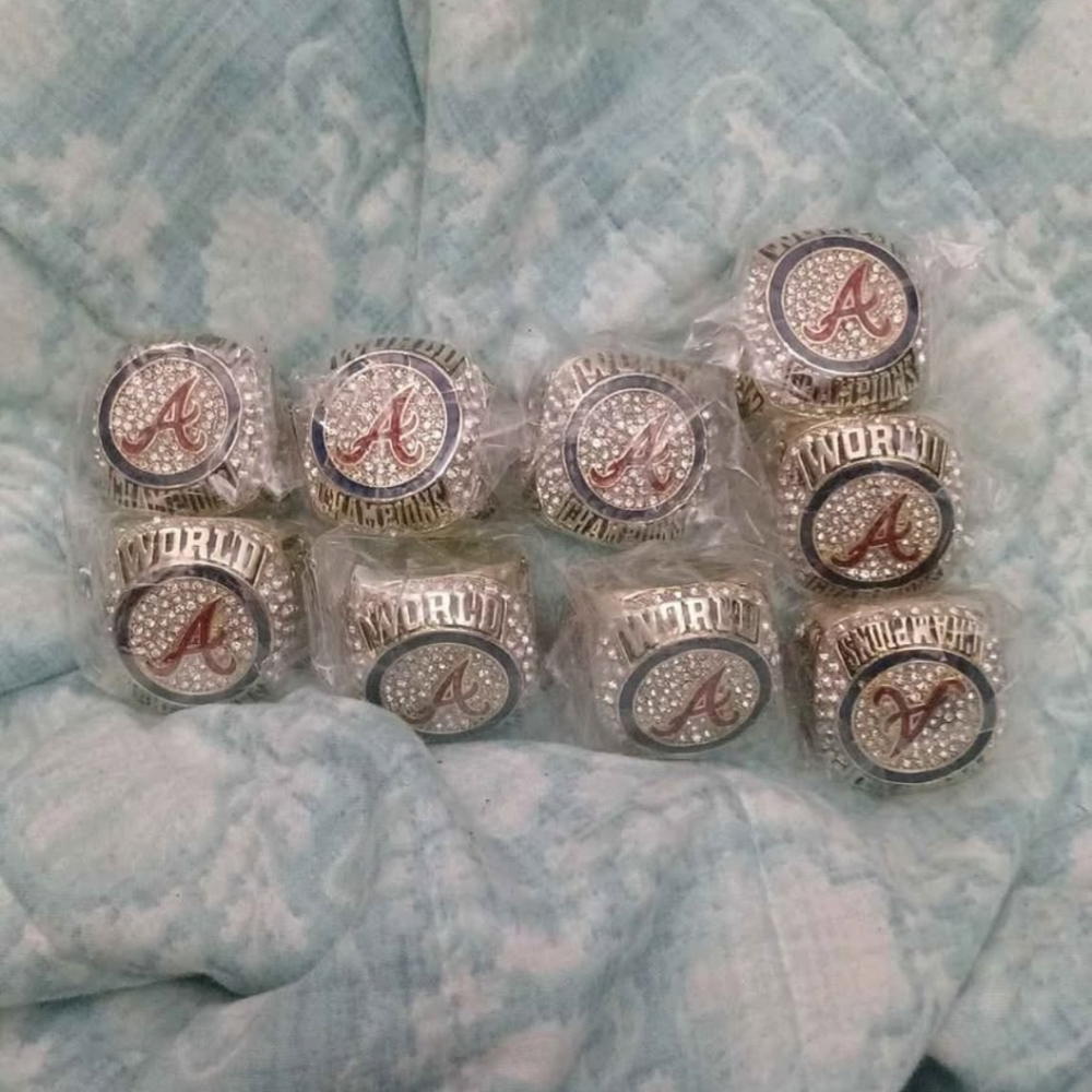 Atlanta Braves  2021 World Series Freddie Freeman Lot Of 7 Ring Lot
